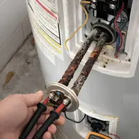 Electric water heater repair in a Landisville subdivision home, East Hempfield Township, PA