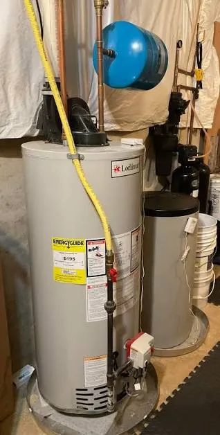 Gas supply connection for a new tankless water heater installation in Lancaster, PA