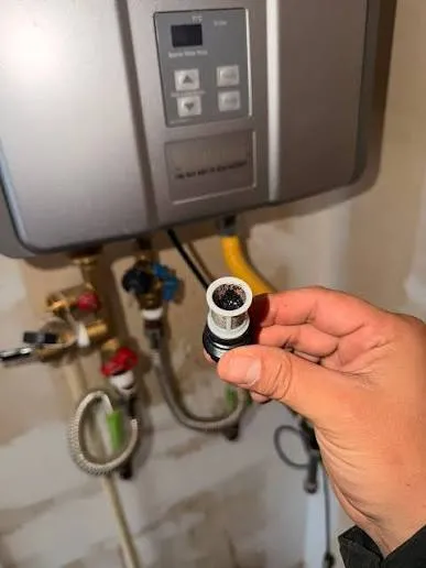 Water heater repair diagnosis on a gas storage tank in Lancaster, PA